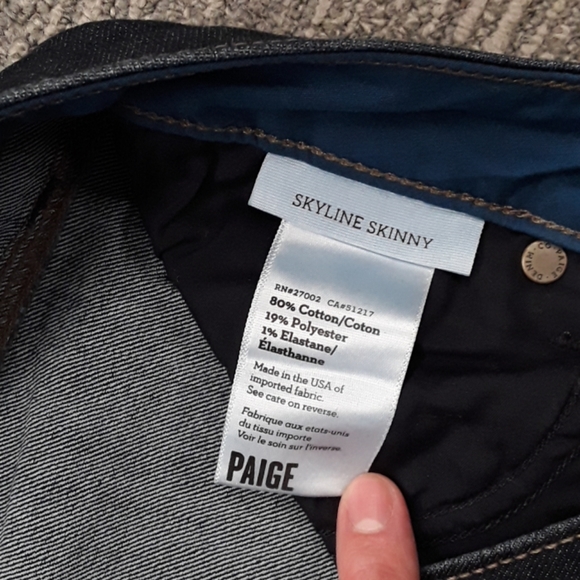 🐶Skyline skinny PAIGE jeans size 27 - Picture 3 of 4